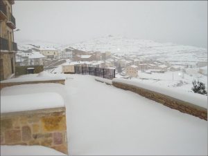 Nieve en Mosqueruela, Teruel